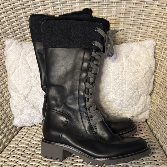 Cole Hann High Combat Boots - Picture 2 of 7